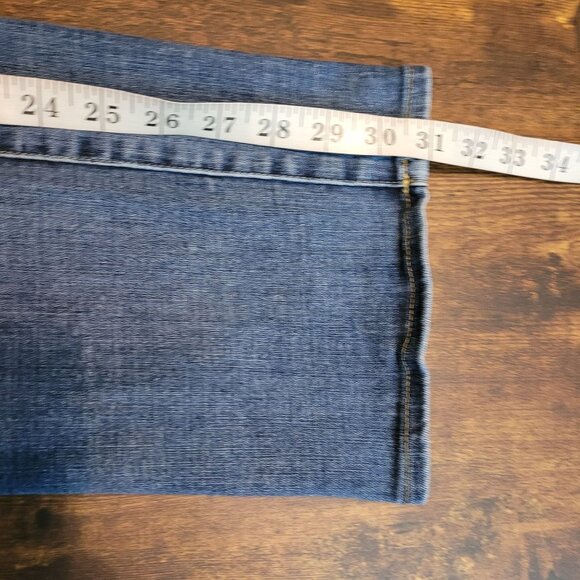 NYDJ Jeans Size 10 Marilyn Straight Mid Rise Tummy Control Medium Wash Stretch - Picture 10 of 12